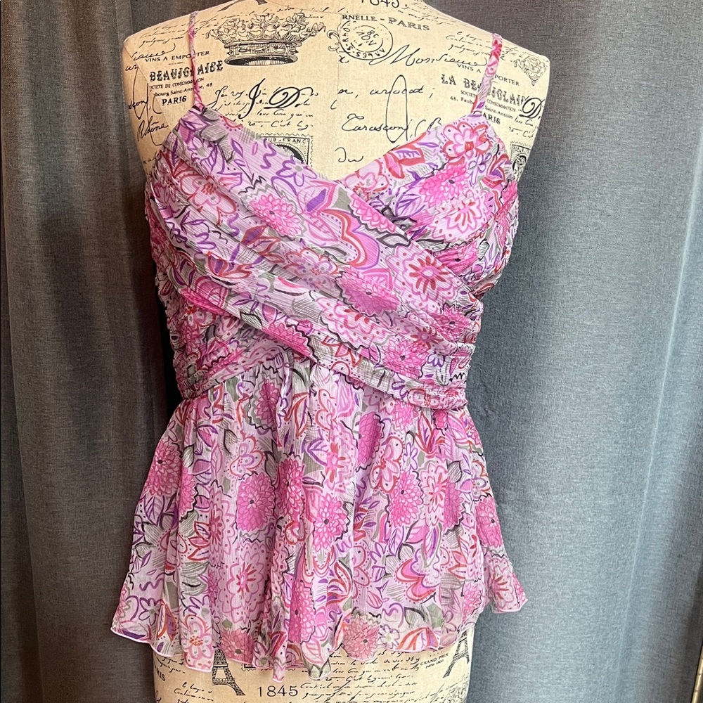 Floral Pink Camisole Top